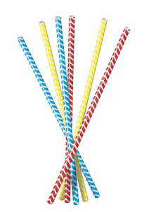 Трубочки бумажные 19,5 см 20 шт