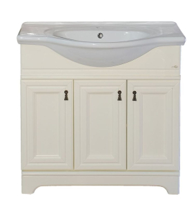 Тумба напольная под раковину MISTY Лувр П-ЛВР01085-1014 85 см слоновая кость