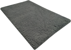 Коврик для ванной 50х80 см ворсовый серый 260404