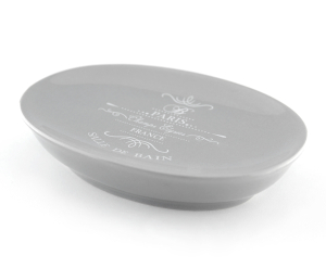 Мыльница WESS Paris керамика серый