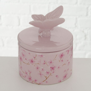 Шкатулка доломитовая Sakura микс H13 см