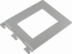 Консоль для полки алюминий белый