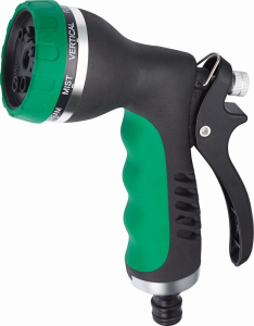 Пистолет-распылитель LUX-TOOLS металлический 8 функций черно-зеленый