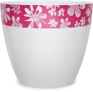 Кашпо керамическое Scheurich 920, декор Миледи, D14