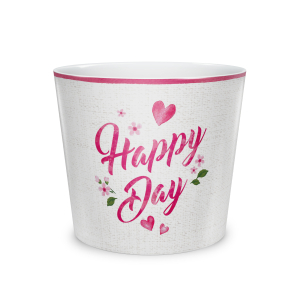 Кашпо керамическое Шойрих хэппи дэй D15 H13,5