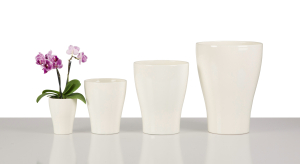 Кашпо керамическое Шойрих 608 Глосси Крем 13 см