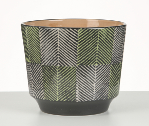 Кашпо Шойрих 831 Твид грин керамическое D14 H14