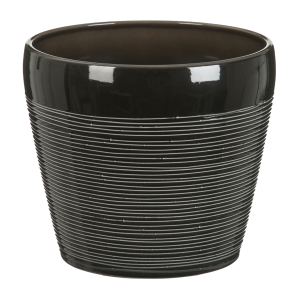 Кашпо керамическое Шойрих 808 серый D15 H12