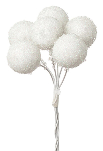 Набор белых шариков на вставке 10x10x10 cм