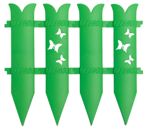 Ограждение садовое Мастер Сад Бабочка салатовое 0,36х2,4 м