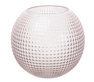 Ваза шар Норвегия розовая 18x21x21 cм