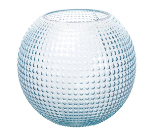 Ваза шар Норвегия голубая 18x21x21 cм