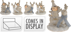 Фигурка новогодняя "Ангел на олене" 6,6х7,7 см