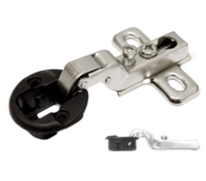 Петля мебельная BOYARD четырехшарнирная для стекла H501В, диаметр 26 мм