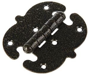 Петля универс. накладная фигурная Tech-Krep FRS1-90 матовый черный