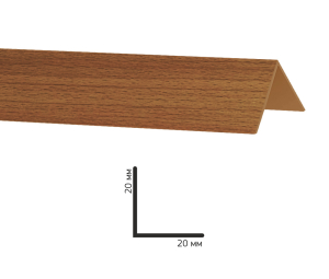 Угол Decoplast бук красный 20 х 20 мм