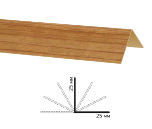 Угол Decoplast вишня 25 х 25 мм