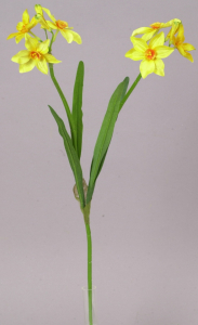 Искусственный цветок Нарцисс 62 см желтый