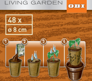 Горшок торфяной для рассады 48 шт 8 см