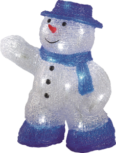 Фигура световая "Снеговик" уличная 20 LED, холодный белый