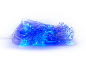 Электрогирлянда уличная Сетка 300 LED синяя 2х1.5 м