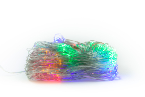 Электрогирлянда уличная Сетка 300 LED разноцветная 2х1.5 м с контроллером