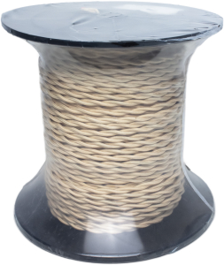 Провод 2x1,5 песочное золото матовый 1 м