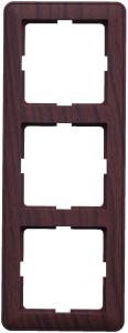 Рамка Schneider Electric W59 3-постовая мореный дуб