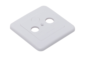 Рамка для тв и радио OBI розетки пластиковая белая