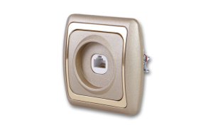 Розетка Дельта компьютерная золото СП