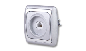 Розетка Дельта компьютерная серебро