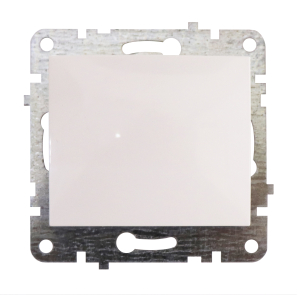 Выключатель СП 1-клавишный LUMINA без индикатора белый