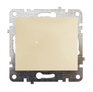 Выключатель СП 1-клавишный LUMINA без индикатора крем