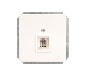 Механизм розетки телефонной Gusi Electric RJ-12 С1 Extra белая