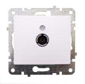 Розетка СП LUMINA TV F проходная белая