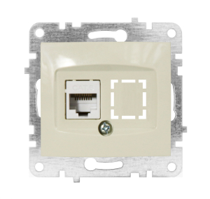 Розетка СП компьютерная LUMINA RJ45 CAT6 крем