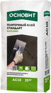 Плиточный клей ОСНОВИТ БАЗПЛИКС AC10 25 кг