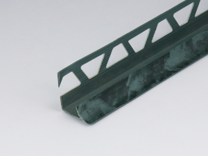 Профиль ПВХ PALLADIUM: раскладка под плитку 9 - 10 мм зеленая внутренняя 2.5 м