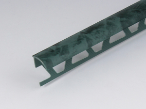 Профиль ПВХ PALLADIUM: раскладка под плитку 9 - 10 мм зеленая наружная 2.5 м