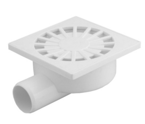 Трап боковой пластиковый белый 150х150х50 см