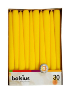 Свеча античная Bolsius желтая 250 х 20 мм