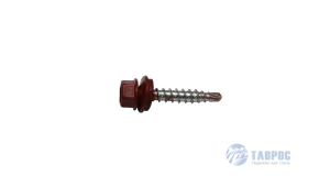 Саморезы кровельные красные 4 х 55 мм