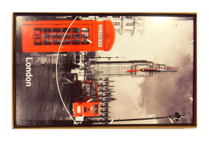 Часы-картина Город кварцевые полистирол картон МДФ