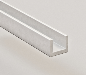 Планка торцевая  алюминиевая для мебельных щитов 6 мм