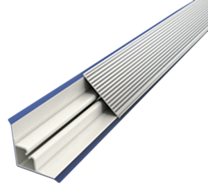 Плинтус для столешницы алюминиевый рифленый 2440 мм