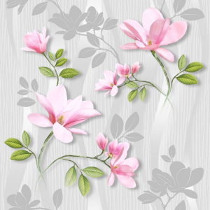 Бумажные обои Руслана 5660 серые 0,53х10 м