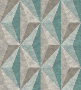 Бумажные обои Гомельобои Ромбус 9С6К-72 зеленые 0,53х10,05 м