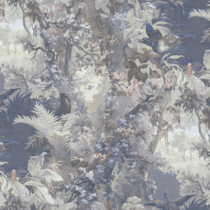 Виниловые обои A.S. CREATION Impression 38005-2 1,06х10,05 м голубые