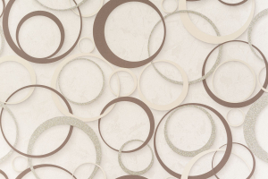 Виниловые обои Кольца 10514-08 бежевые 1,06x10 м