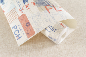 Виниловые обои Трэвел 10516-04 бежевые 1,06x10 м